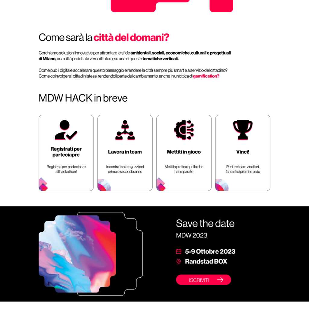 Milano Digital Week Hack - Website Pic 1