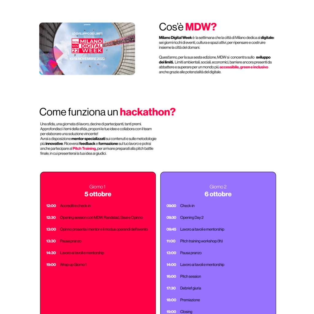 Milano Digital Week Hack - Website Pic 2