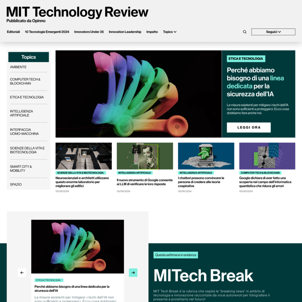 MIT Technology Review Italia - Website Pic 2