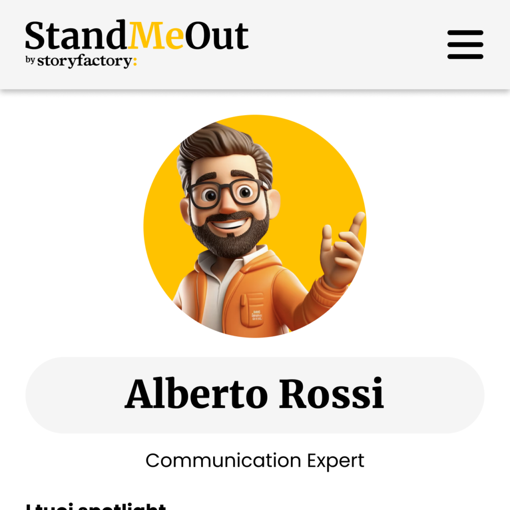 StandMeOut by StoryFactory - Prototype Pic 1