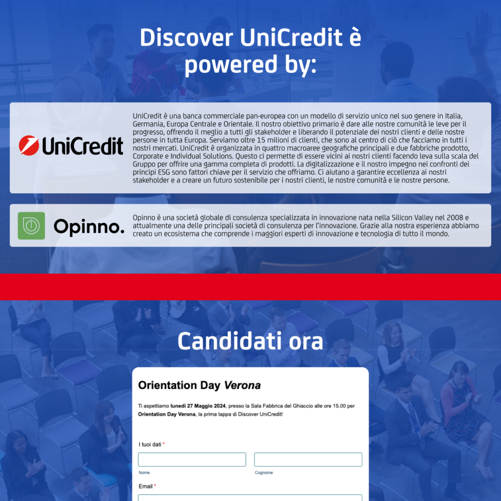 Unicredit - 3.0 Generation Hack - Platform Pic 3